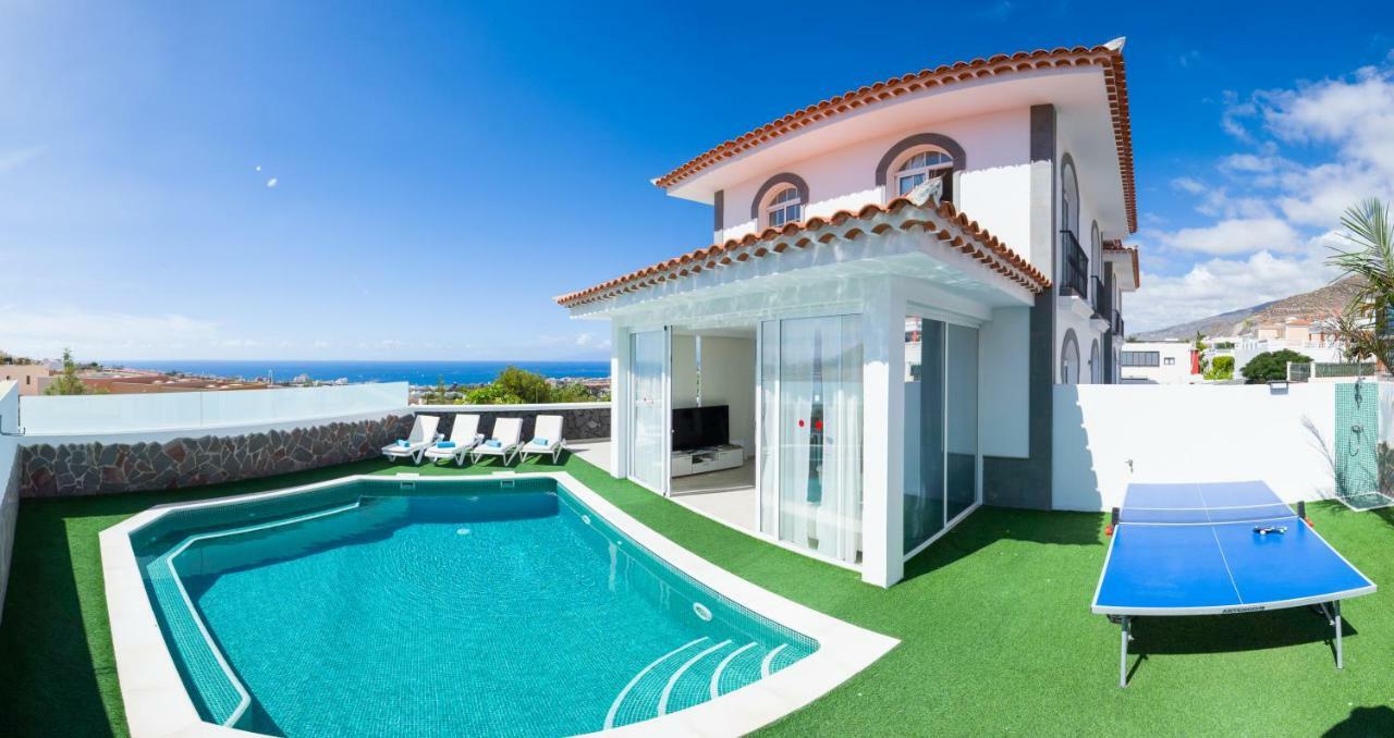 Luxury White Villa With Sea View, Heated Pool Costa Adeje  Εξωτερικό φωτογραφία