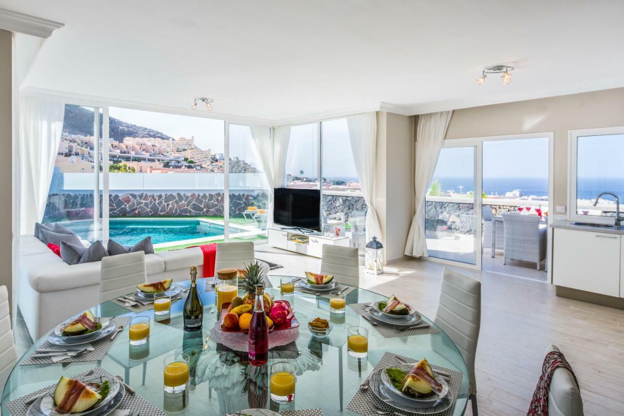 Luxury White Villa With Sea View, Heated Pool Costa Adeje  Εξωτερικό φωτογραφία