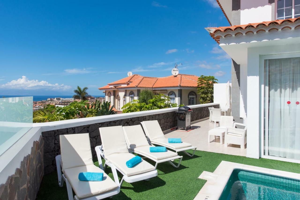 Luxury White Villa With Sea View, Heated Pool Costa Adeje  Εξωτερικό φωτογραφία