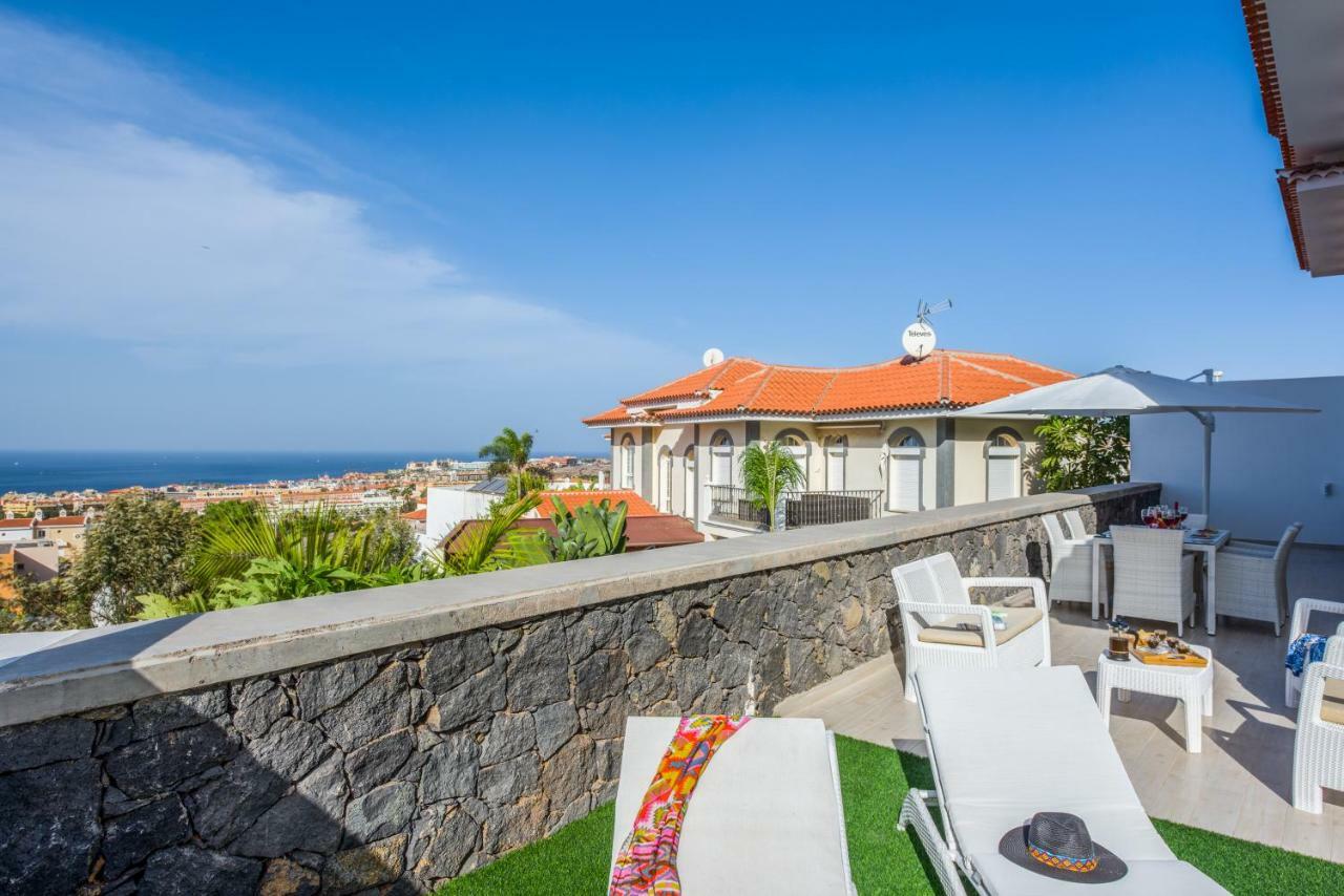 Luxury White Villa With Sea View, Heated Pool Costa Adeje  Εξωτερικό φωτογραφία