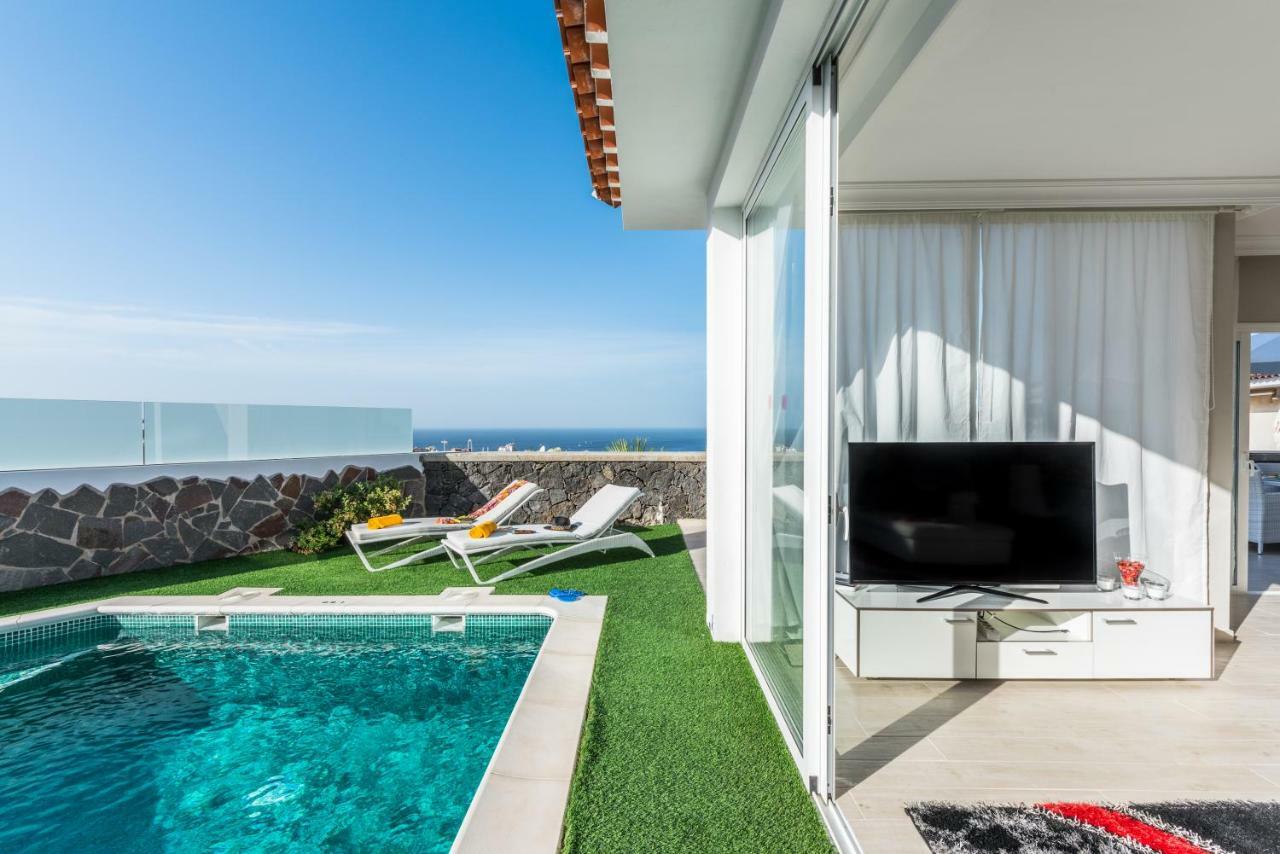 Luxury White Villa With Sea View, Heated Pool Costa Adeje  Εξωτερικό φωτογραφία