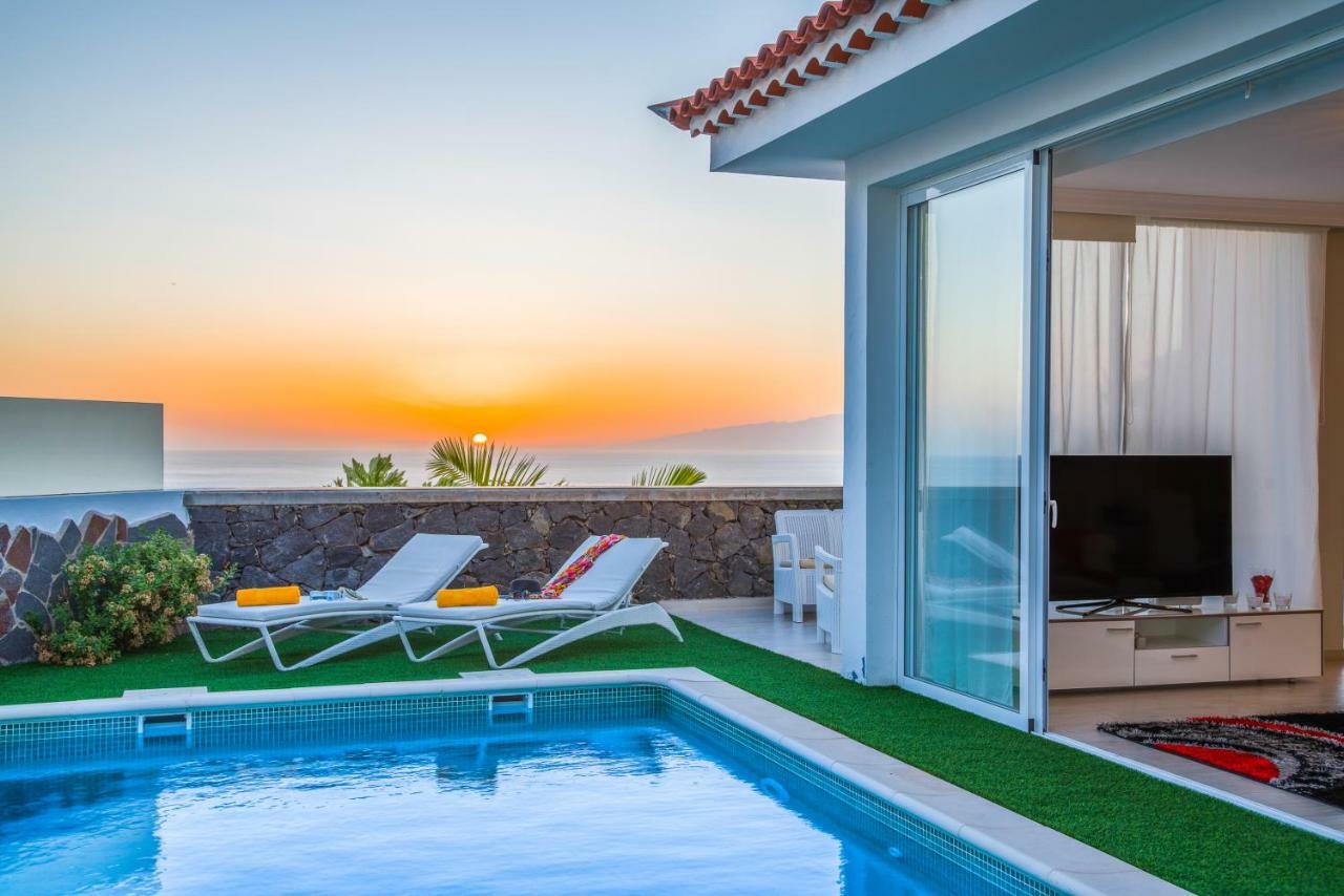 Luxury White Villa With Sea View, Heated Pool Costa Adeje  Εξωτερικό φωτογραφία